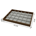 Black Walnut Wood Frame Showcase Tray-JPM0069 - Jewelry Packaging Mall