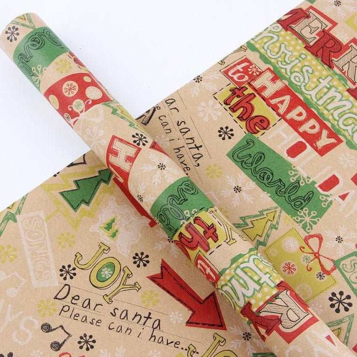 Christmas Pattern Wrapping Paper - Jewelry Packaging Mall