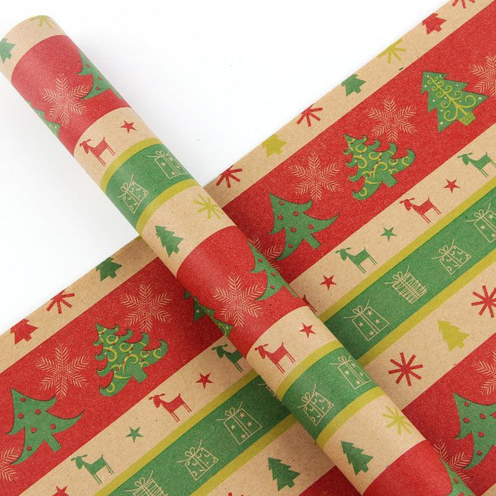 Christmas Pattern Wrapping Paper - Jewelry Packaging Mall