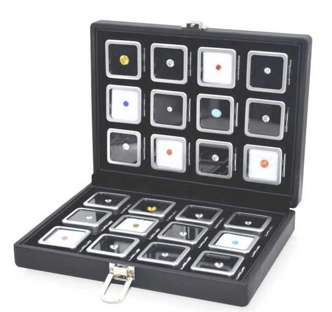 Portable PU Travel Case Hold Gem Boxes-JPM0134 - Jewelry Packaging Mall
