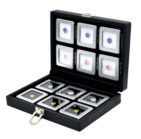 Portable PU Travel Case Hold Gem Boxes-JPM0134 - Jewelry Packaging Mall