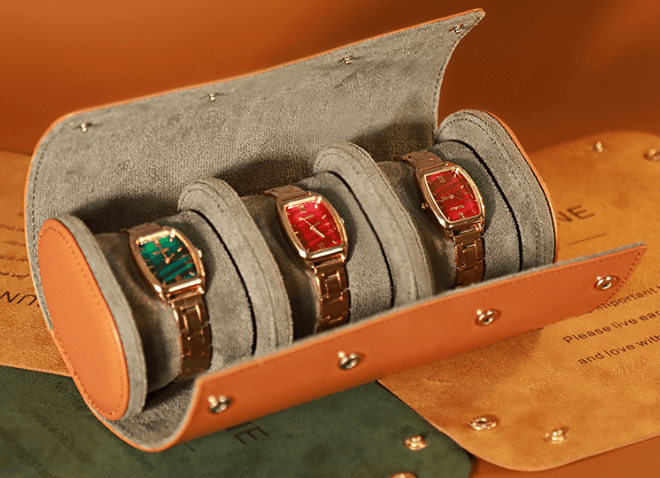 PU Leather Travel Watch Boxes-JPM0227 - Jewelry Packaging Mall