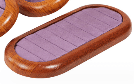 Round Shape Wood Counter Showcase Tray-JPM0079 - Jewelry Packaging Mall