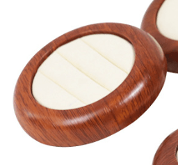 Round Shape Wood Counter Showcase Trays - Jewelry Packaging Mall