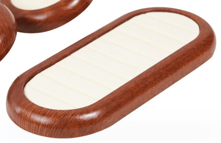 Round Shape Wood Counter Showcase Tray-JPM0079 - Jewelry Packaging Mall