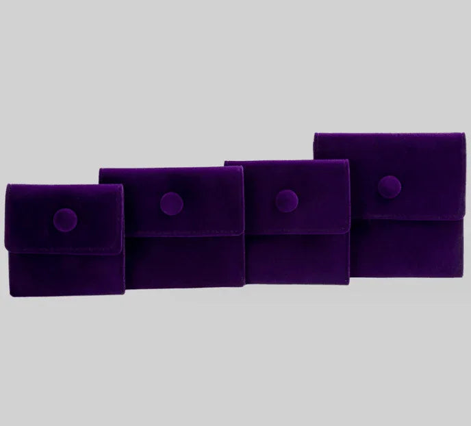 Velvet Button Pouch ( 30 pcs Per Pack ) - Jewelry Packaging Mall
