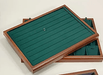 Wood Microfiber Showcase Tray-JPM0105 - Jewelry Packaging Mall