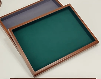 Wood Microfiber Showcase Tray-JPM0105 - Jewelry Packaging Mall