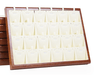 Vintage Wood Frame Microfiber Showcase Trays - Jewelry Packaging Mall