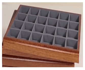 Wood Microfiber Showcase Tray-JPM0105 - Jewelry Packaging Mall