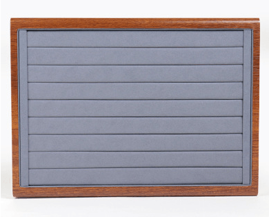 Wood Microfiber Showcase Tray-JPM0105 - Jewelry Packaging Mall