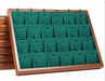 Wood Microfiber Showcase Tray-JPM0105 - Jewelry Packaging Mall