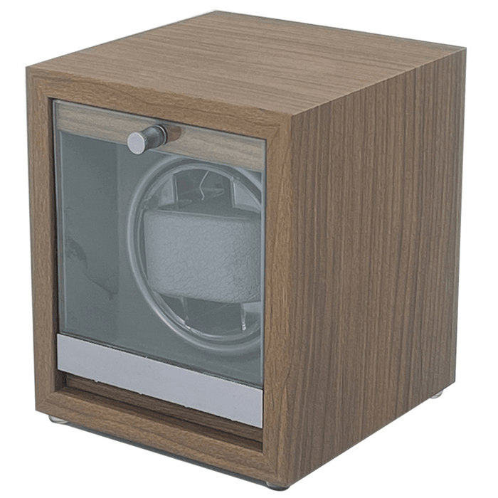 Walnut Wood Frame Watch Winder Box - Jewelry Packaging Mall